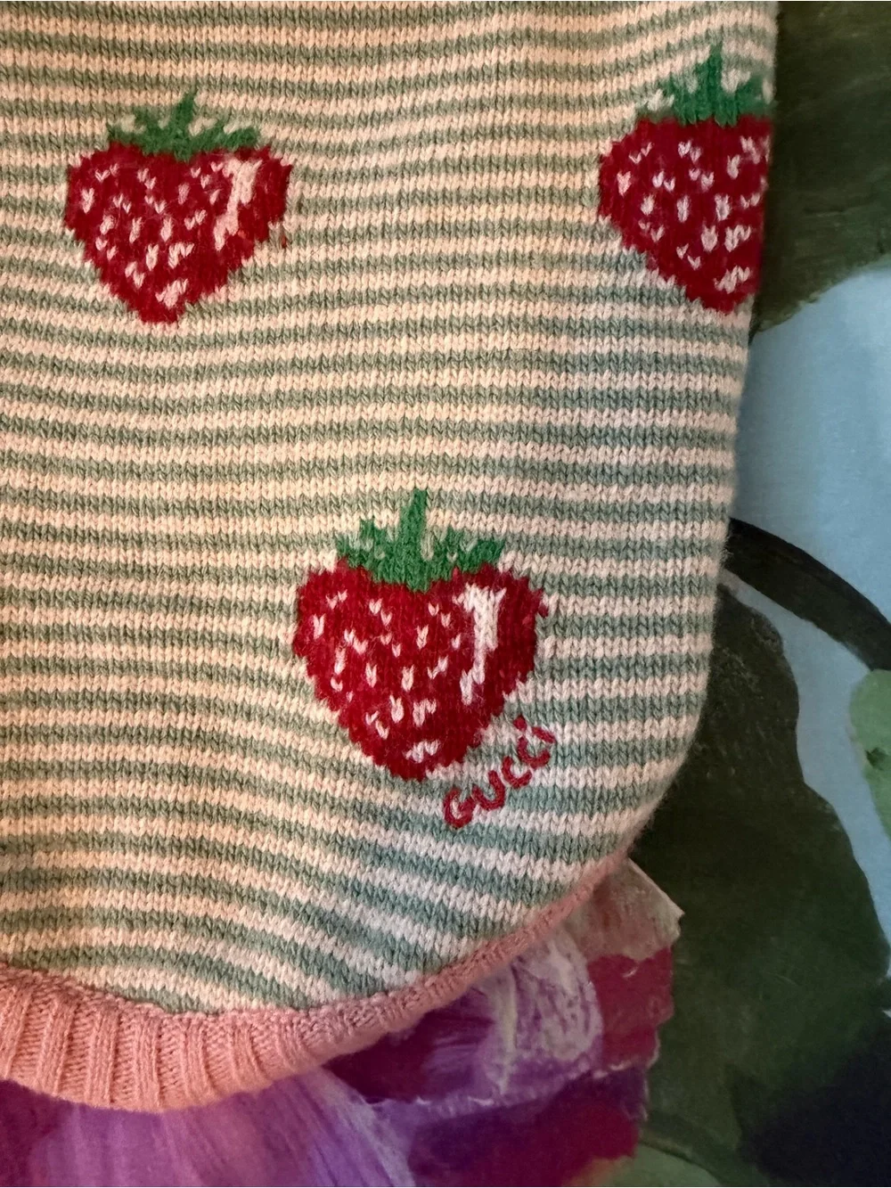 Gucci Strawberry Knit Sweater